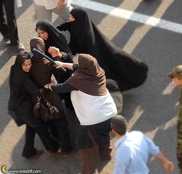 women's demonstration in Iran, courtesy of Mazdak Caspian via Flickr